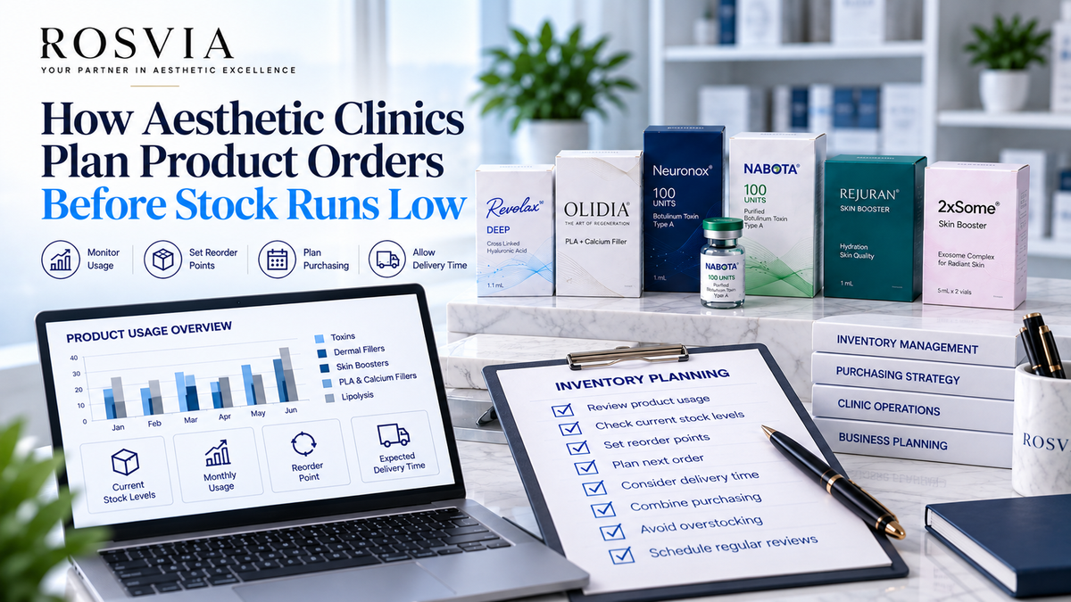 How Aesthetic Clinics Plan Product Orders Before Stock Runs Low
