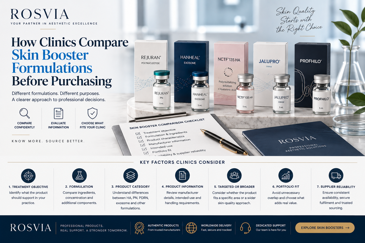 How Clinics Compare Skin Booster Formulations Before Purchasing