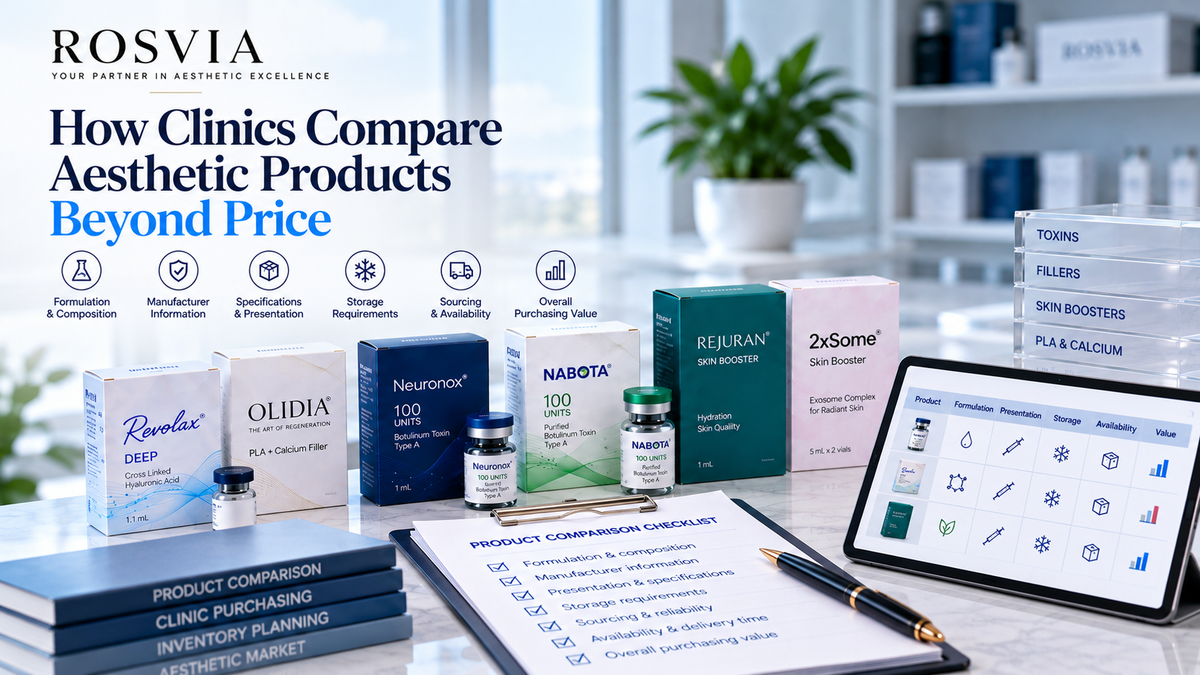 How Clinics Compare Aesthetic Products Beyond Price