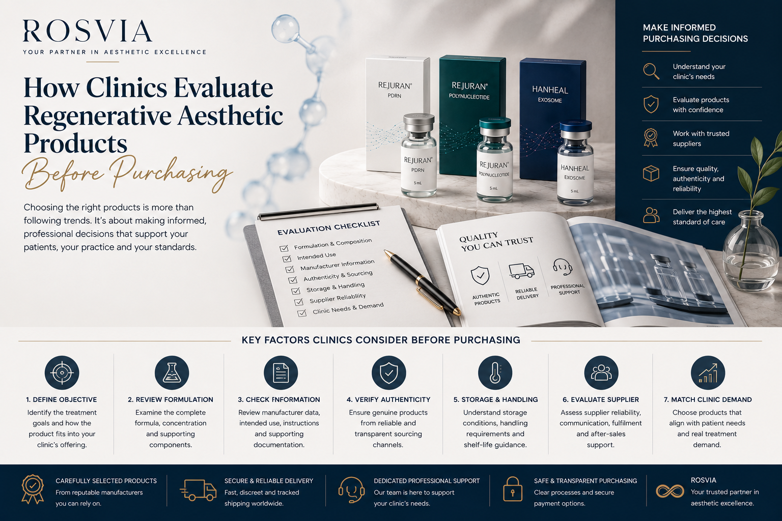 How Clinics Evaluate Regenerative Aesthetic Products Before Purchasing