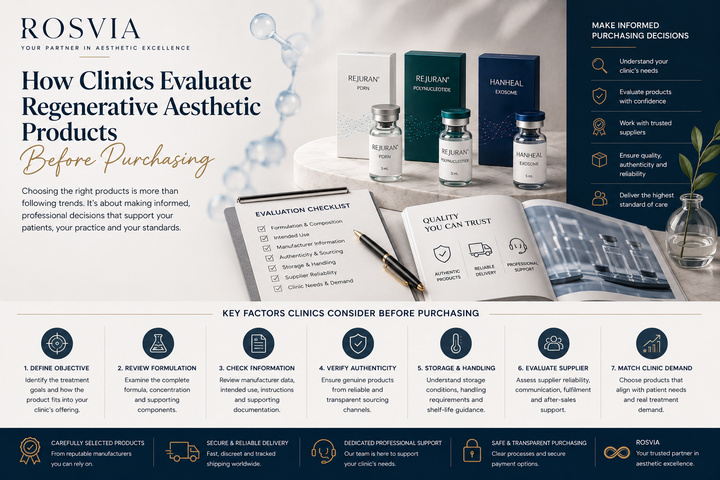 How Clinics Evaluate Regenerative Aesthetic Products Before Purchasing