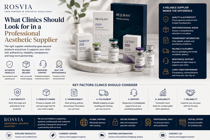 What Clinics Should Look for in a Professional Aesthetic Supplier