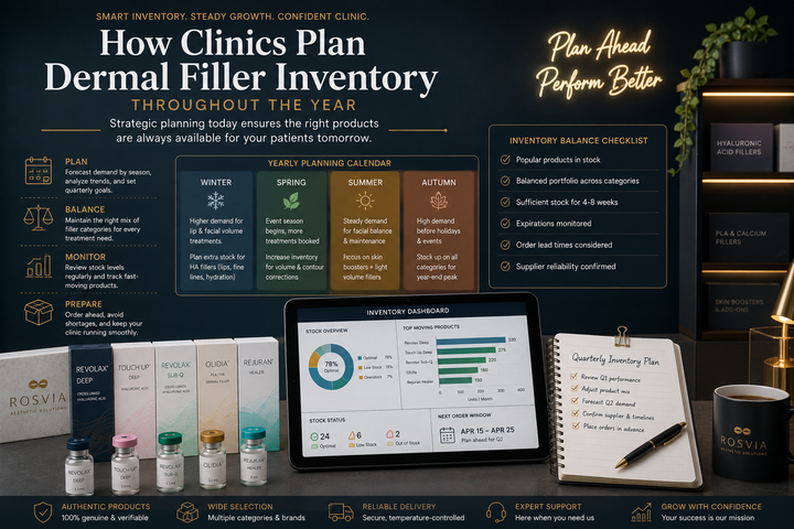 How Clinics Plan Dermal Filler Inventory Throughout the Year