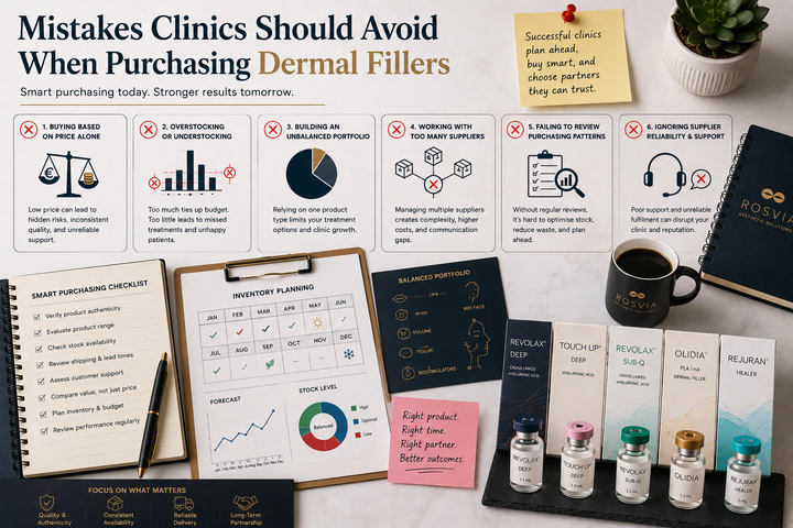 Mistakes Clinics Should Avoid When Purchasing Dermal Fillers