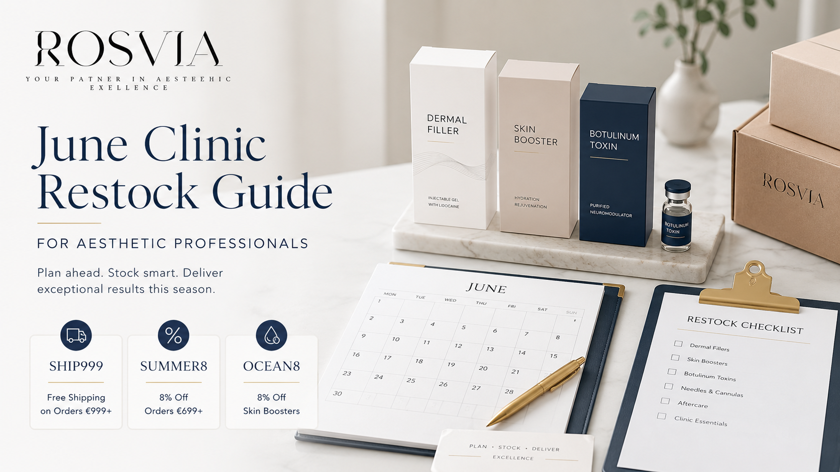 June Clinic Restock Guide for Aesthetic Professionals