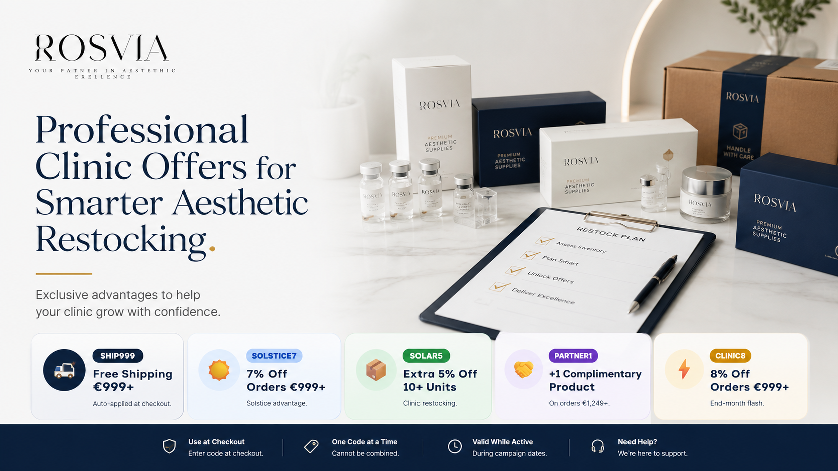 Professional Clinic Offers for Smarter Aesthetic Restocking