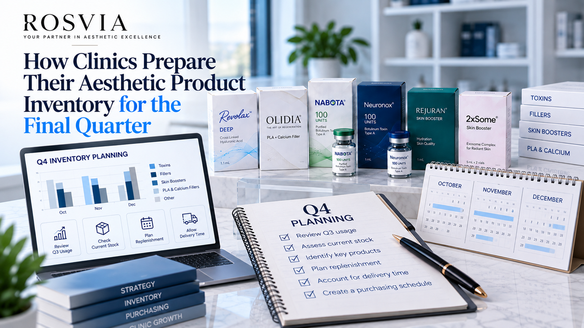 How Clinics Prepare Their Aesthetic Product Inventory for the Final Quarter