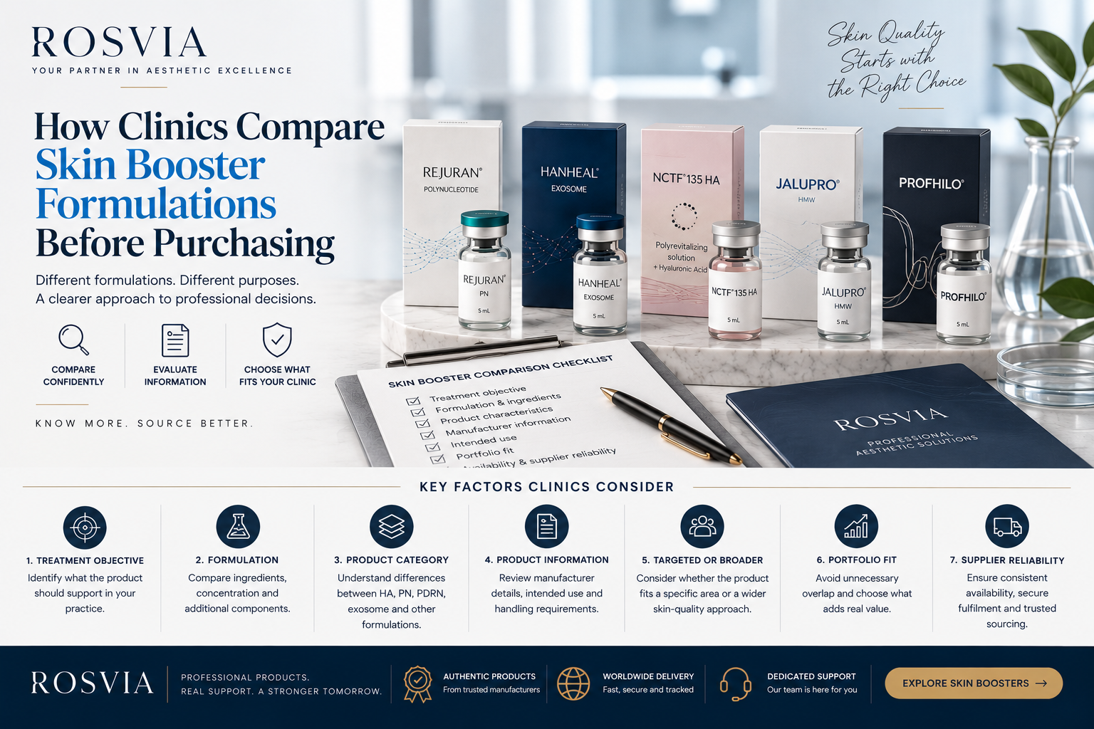 How Clinics Compare Skin Booster Formulations Before Purchasing