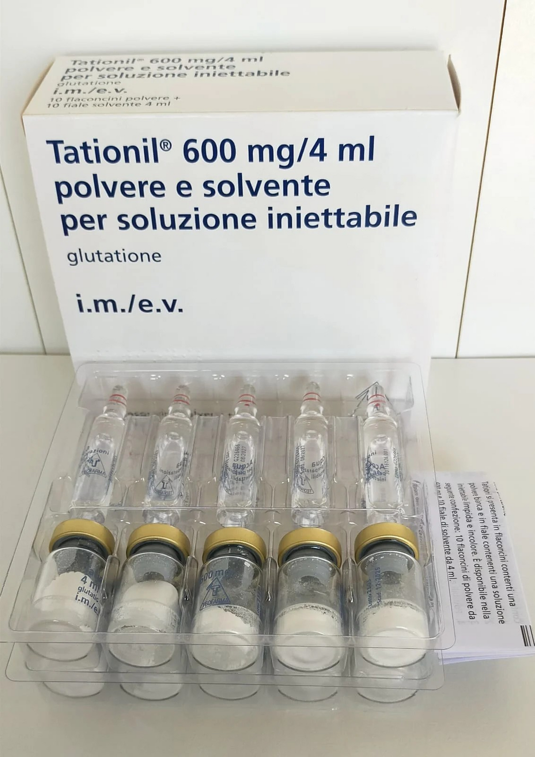 Tationil Glutathione 600mg – Injectable Antioxidant for Skin Health –