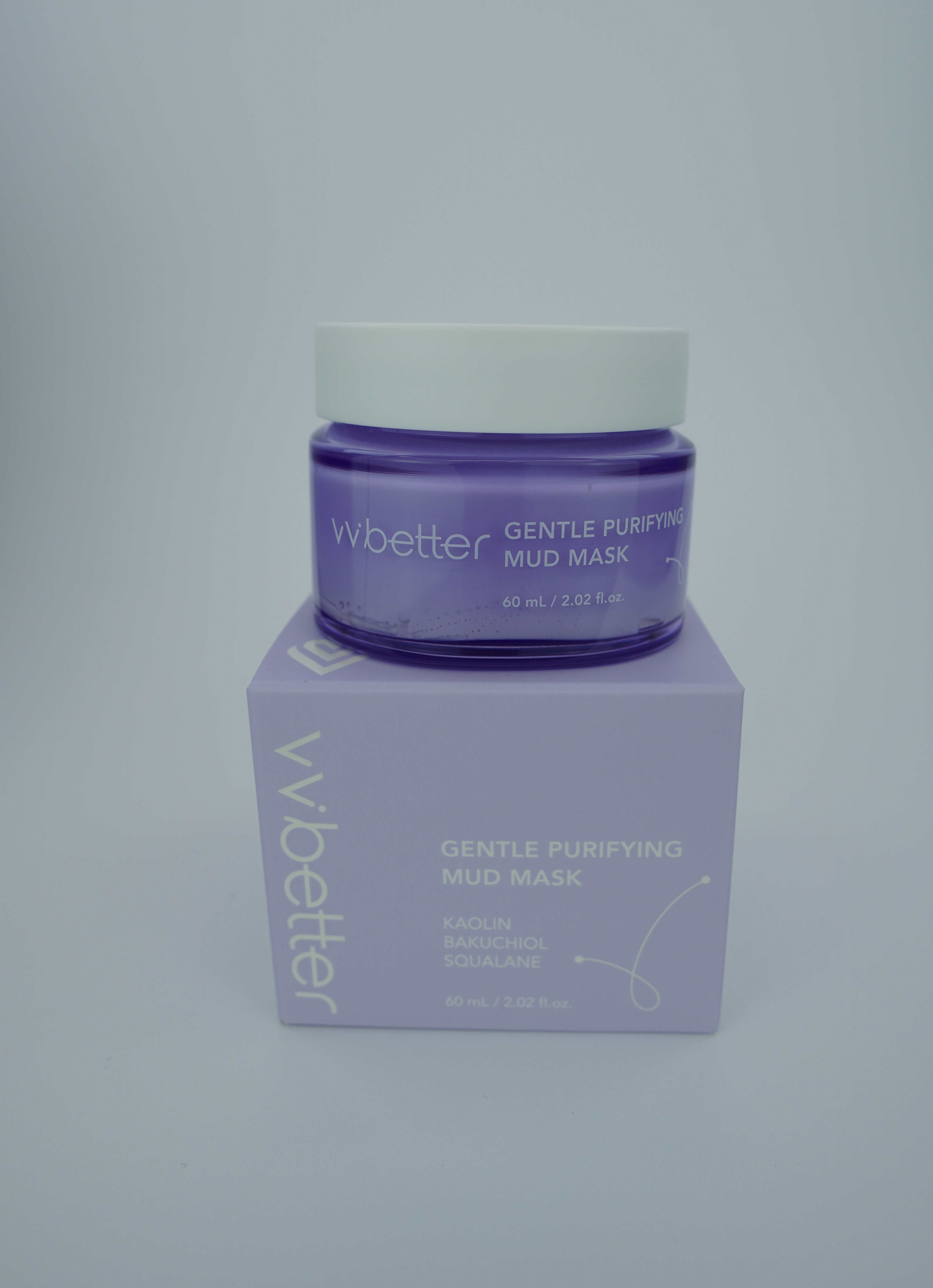 VVbetter Purifying Mud Mask – 100ml vial on box