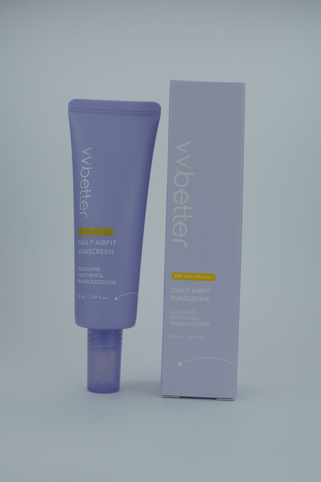 VVbetter Daily Defense Sunscreen SPF 50 – 50ml vial and box
