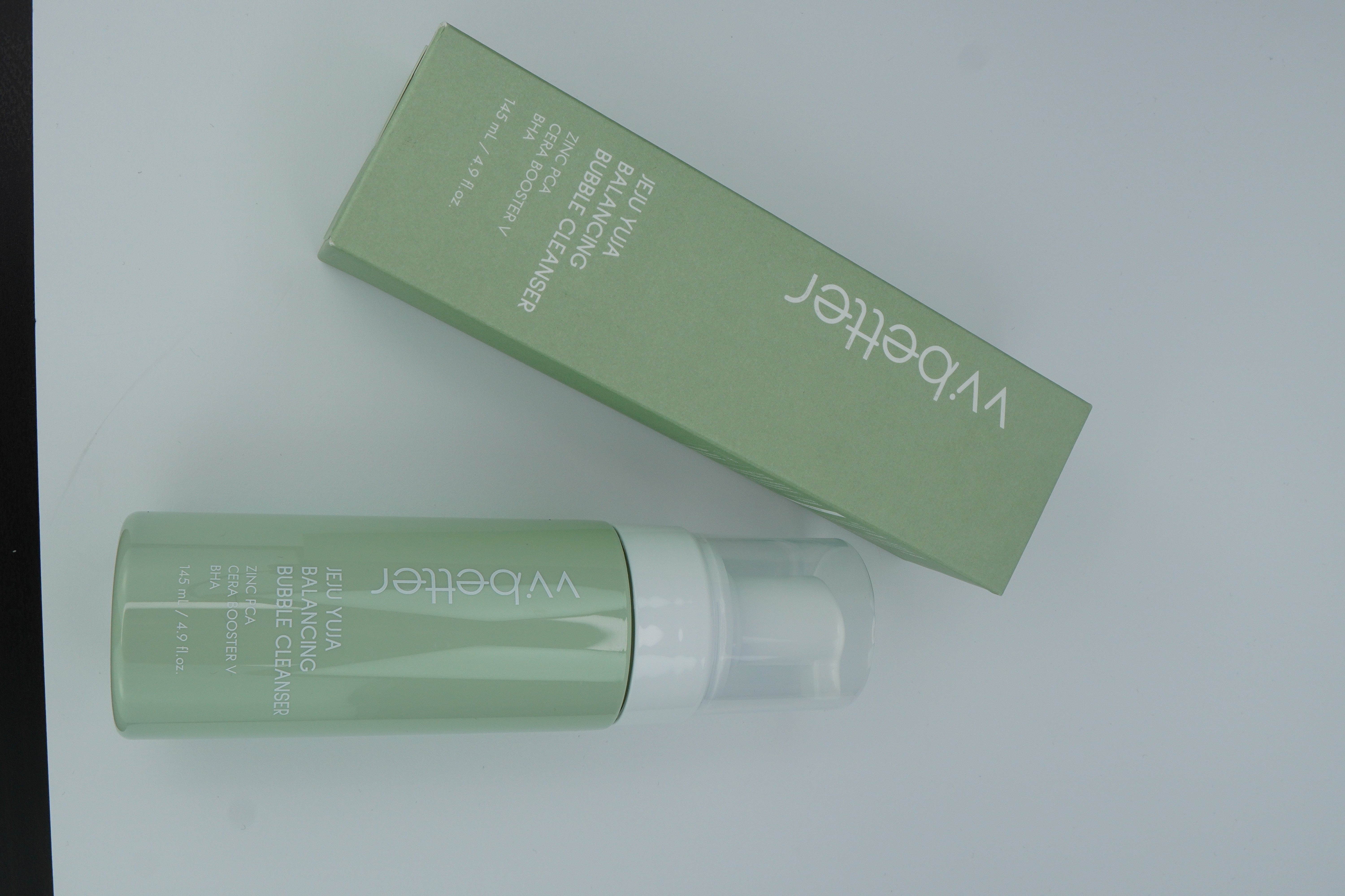 BUBBLE CLEANSER – Gentle Daily Cleanser for Sensitive Skin side view| Rosvia