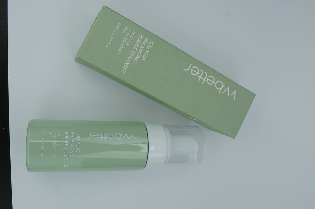 BUBBLE CLEANSER – Gentle Daily Cleanser for Sensitive Skin side view| Rosvia