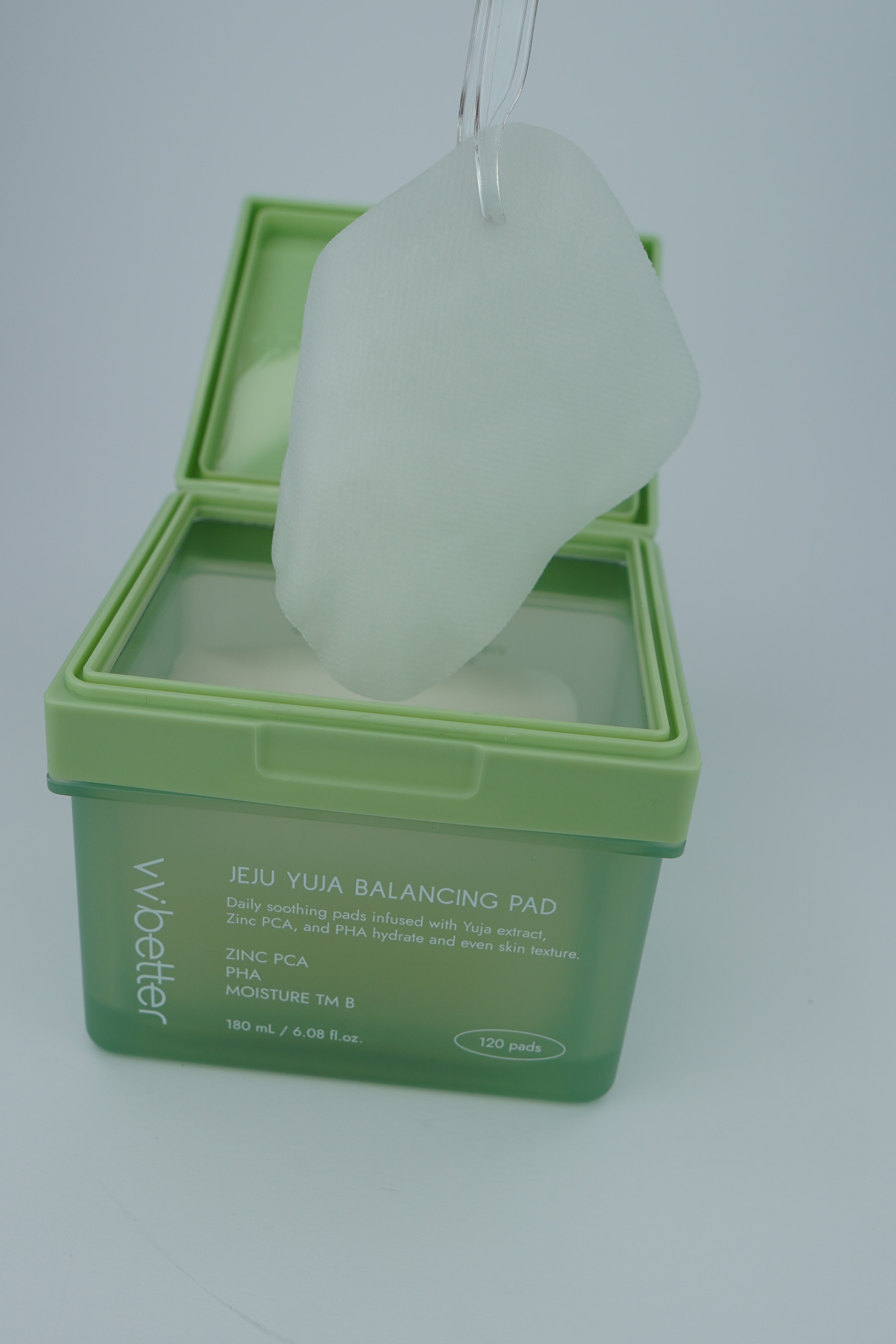 VVbetter Jeju Yuja Balancing Pads – Hydrating Toner Pads front | Rosvia