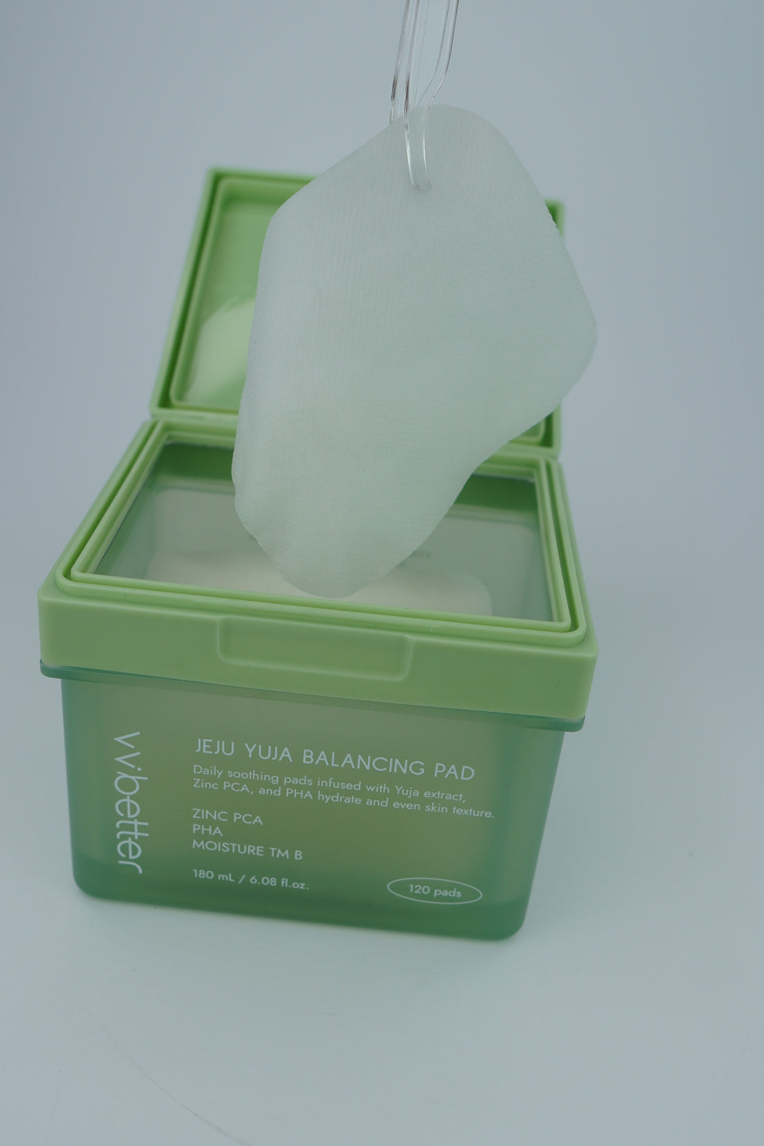 VVbetter Jeju Yuja Balancing Pads – Hydrating Toner Pads front | Rosvia
