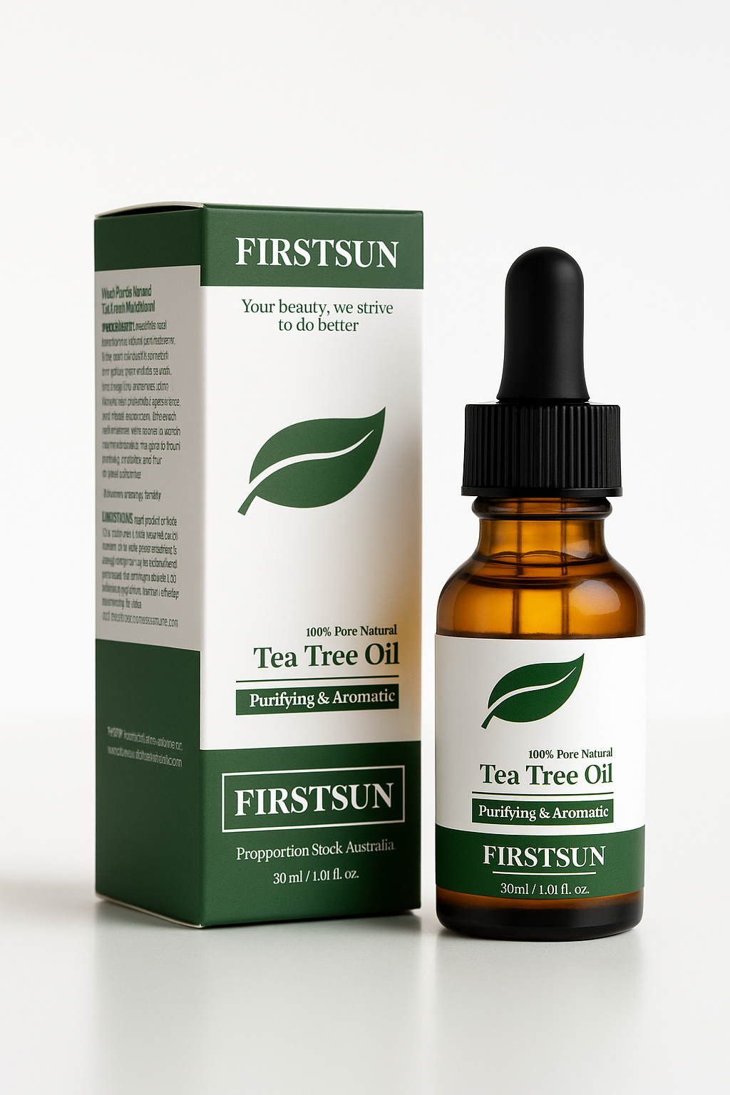 Firstsun Tea Tree Oil serum with box - rosvia.com