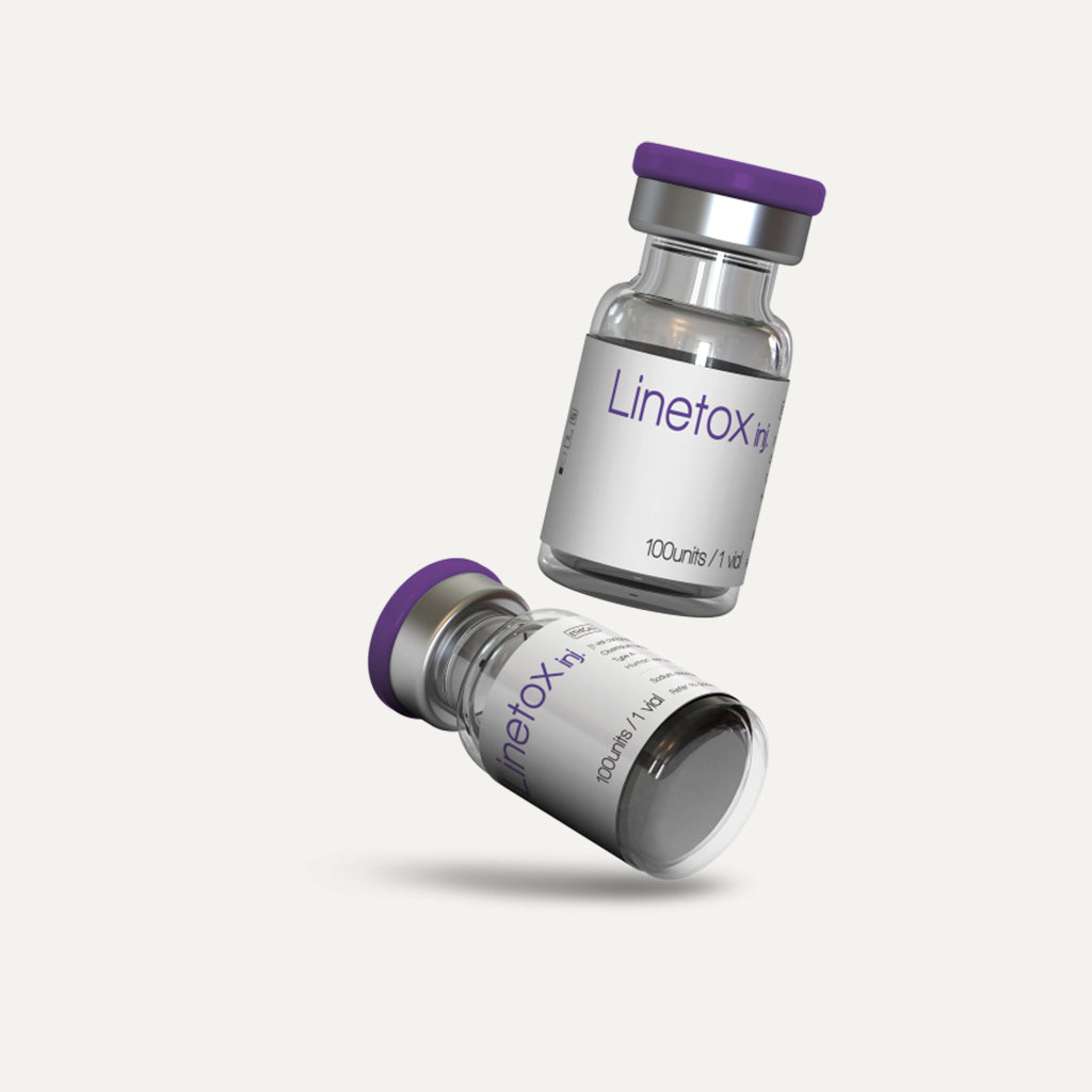 Linetox 100U packaging and vial – Botox alternative for fine lines