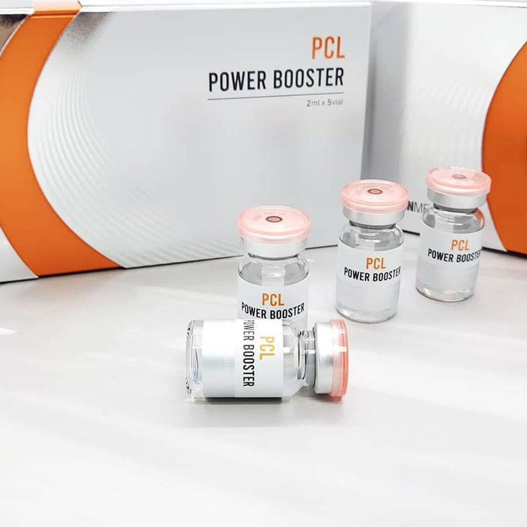 Skin treatment using PCL Power Booster ampoule with microneedling-rosvia.com
