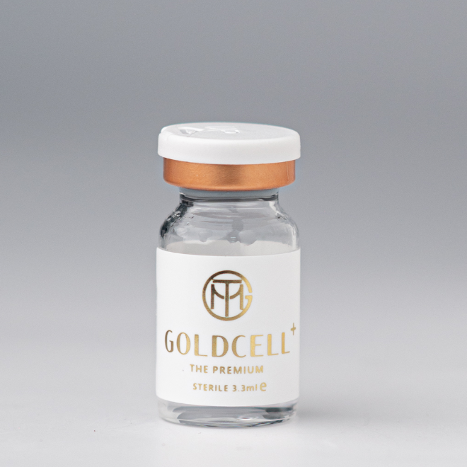 Single Goldcell Plus vial 3.3ml sterile premium skin booster for professional aesthetic use