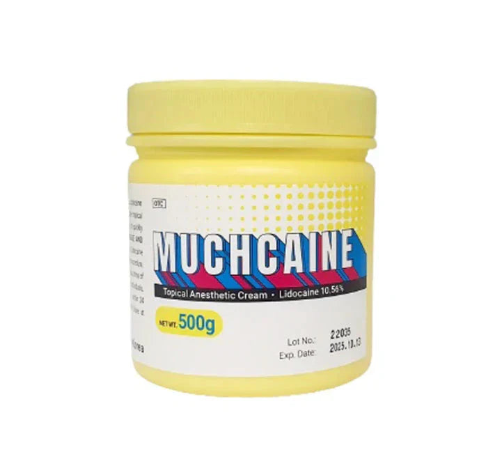 MUCHCAINE Cream 10.56% 500g lidocaine anesthetic for professional use – topical numbing cream for aesthetic procedures
