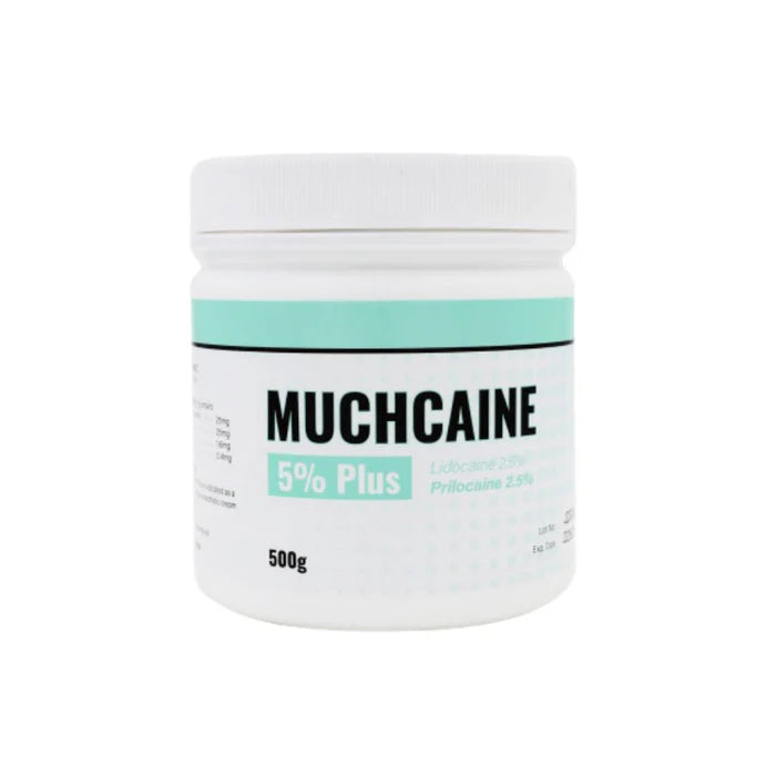 MUCHCAINE Plus Cream 5% 500g lidocaine prilocaine anesthetic for professional use – topical numbing cream for aesthetic procedures
