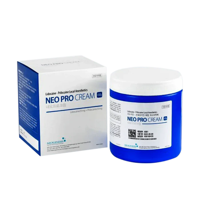 NEO PRO Numbing Cream 450g lidocaine anesthetic for professional use – topical numbing cream for aesthetic procedures