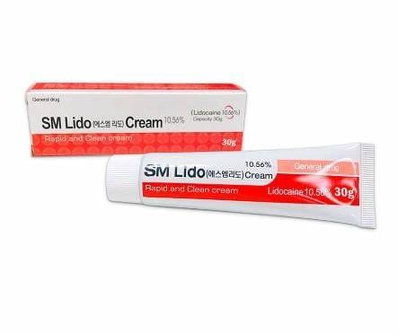 SM Lido Cream 10.56% 30g professional lidocaine topical numbing cream for aesthetic procedures