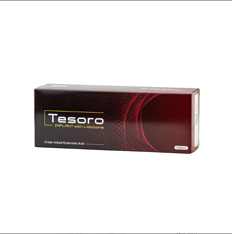 TESORO PRO IMPLANT with Lidocaine 1.1ml HA dermal filler for facial contouring and volume restoration